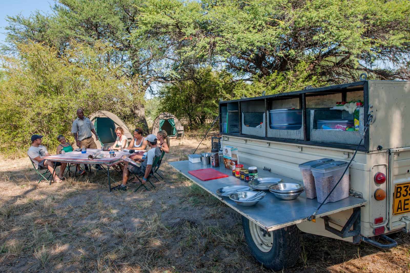 Botswana Kalahari Trail Fahrzeug cc Bushways