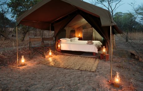 South Luangwa cc Nkonzi Camp Zelt innen