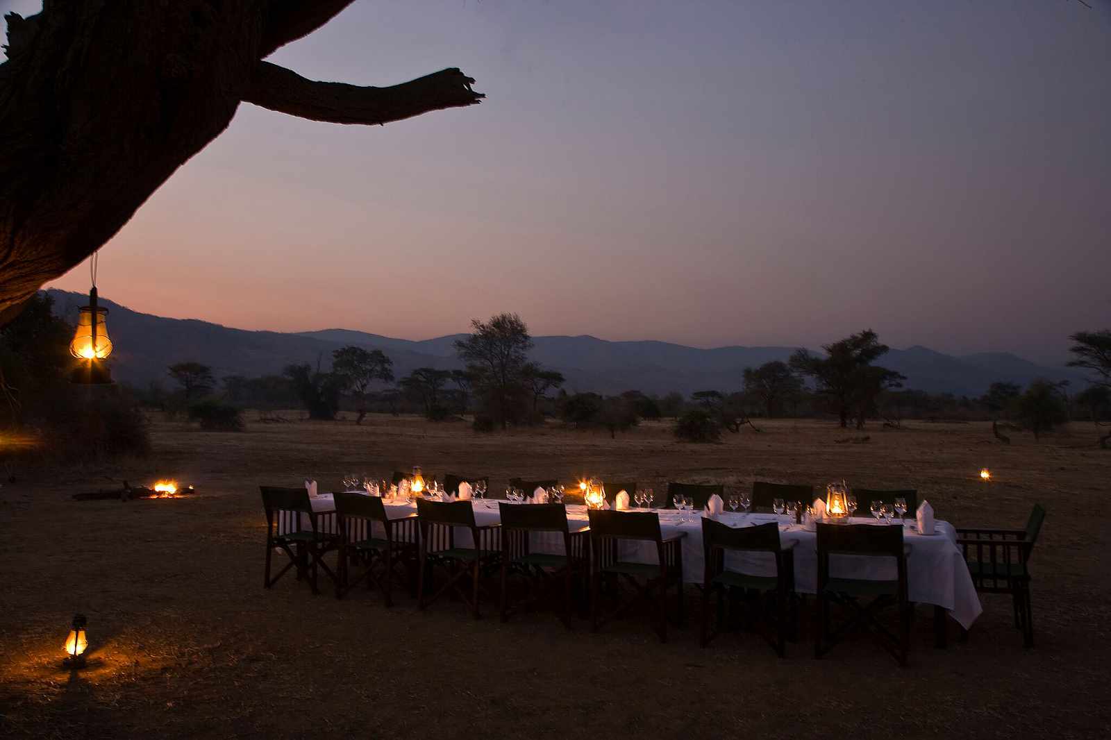 Lower Zambezi romantisches Dinner