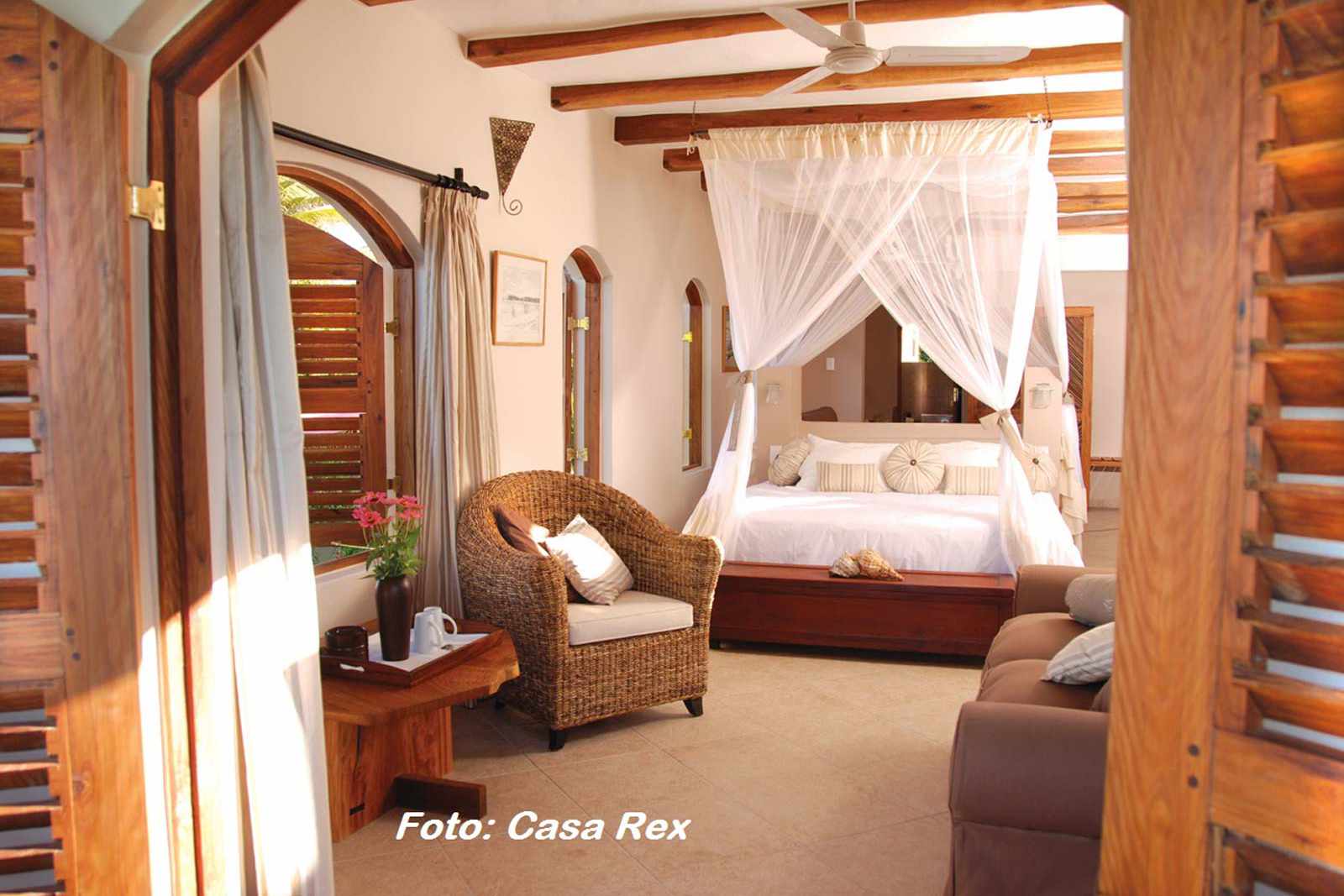 Mosambik Tofo Casa Rex Zimmer