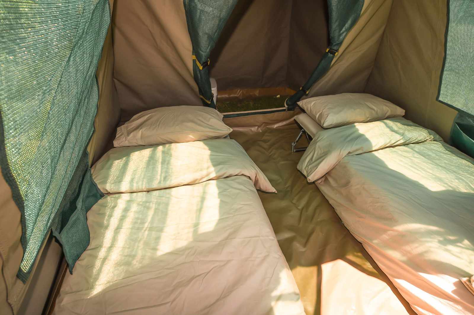 Camping Safari Zelt innen