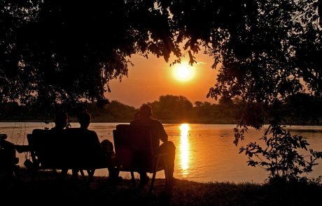 Luangwa Tal Luambe Abendstimmung