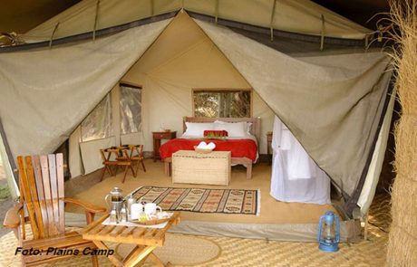 Kafue Busanga Plains Camp Zelt innen