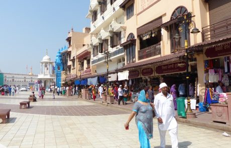 Amritsar Fußgängerzone Amritsar Fußgängerzone