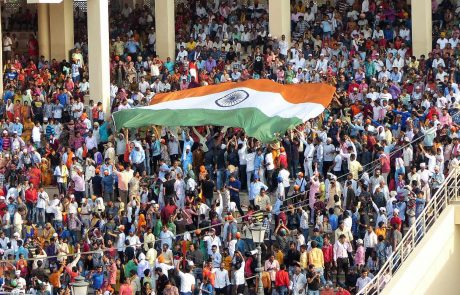 Amritsar_Punjab_Grenze zu Pakistan Amritsar Wagah Border Wachwechsel