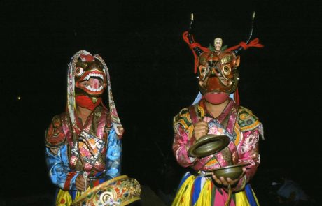 Masken Tänzer in Thimpu