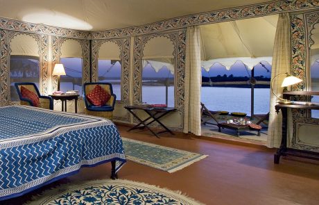 Chhatrasagar – Zeltchalet Chhatrasagar Rajasthan Zeltchalet innen