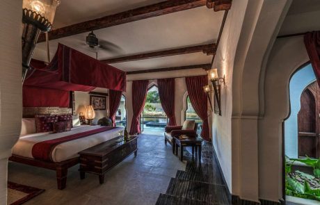 Indien, Hampi, Evolve Back Hotel Zimmer