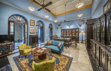 Indien-io-Belgadia-Palace-Bücherei Indien Belgadia Palace Hotel, Lounge