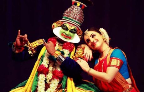 Traditionelle Kathakali Tanz Vorführung in Cochin