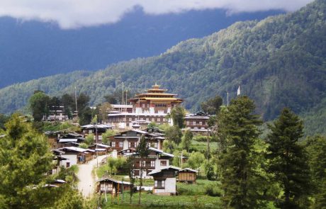 Bhutan, Gangtey Monastery Bhutan, Gangtey Monastery