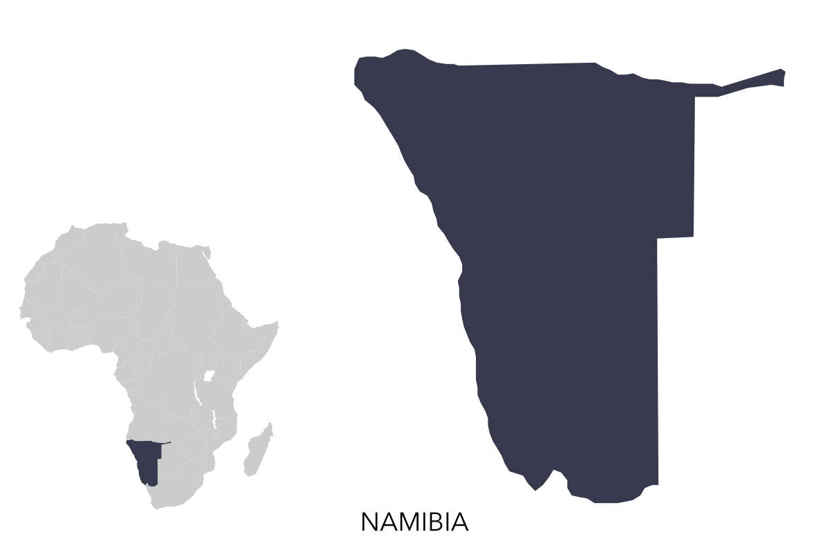 Namibia map