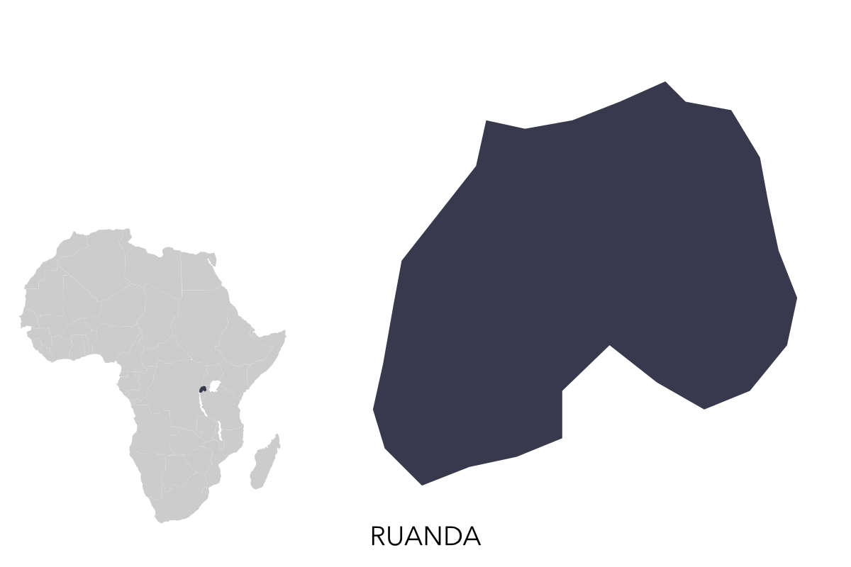 Ruanda map