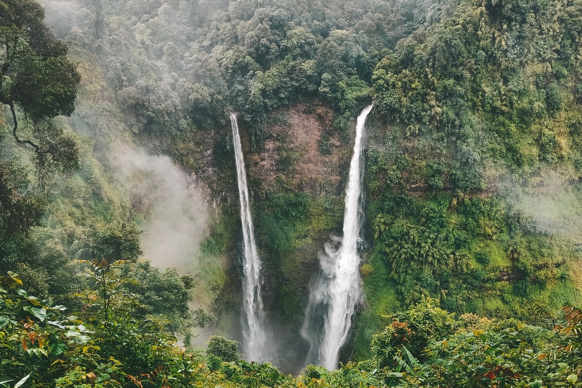 Süd Laos Tad Fane Waterfall
