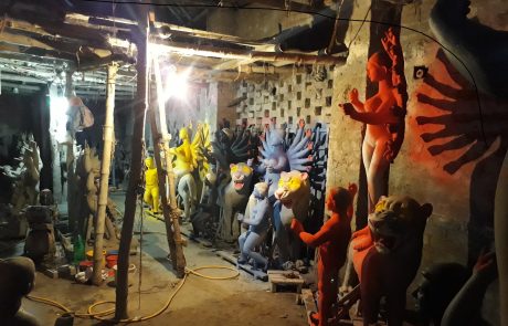 Kolkata Kumartuli Kolkata Kumartuli Viertel-Tonarbeiten copyright Antara Cruises